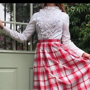 Chic White Ruffle Shirt